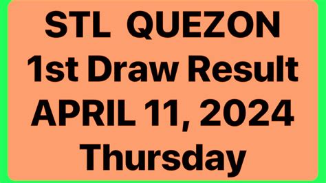 jueteng result today quezon|STL QUEZON RESULT 1st DRAW April 6, 2024 TODAY .